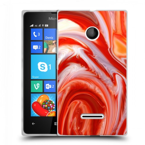 Дизайнерский пластиковый чехол для Microsoft Lumia 435 Цветные агаты