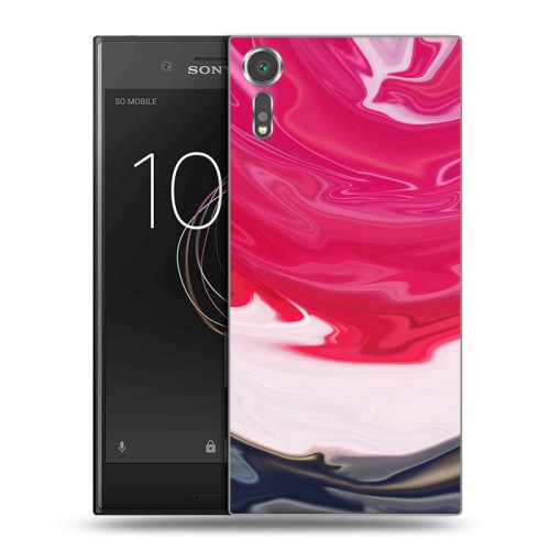 Дизайнерский пластиковый чехол для Sony Xperia XZs Цветные агаты