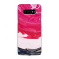 Дизайнерский пластиковый чехол для Samsung Galaxy S10 Plus Цветные агаты