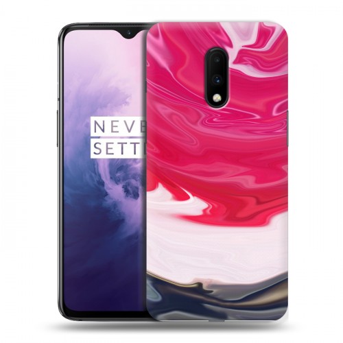 Дизайнерский пластиковый чехол для OnePlus 7 Цветные агаты