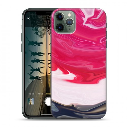 Дизайнерский пластиковый чехол для Iphone 11 Pro Max Цветные агаты