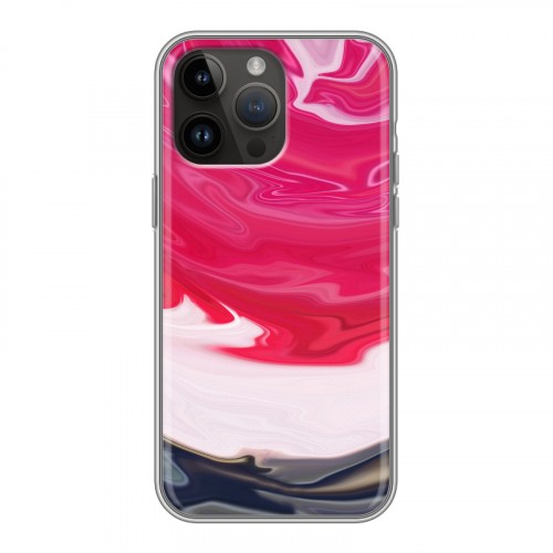 Дизайнерский пластиковый чехол для Iphone 14 Pro Max Цветные агаты