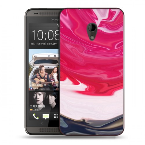 Дизайнерский пластиковый чехол для HTC Desire 700 Цветные агаты