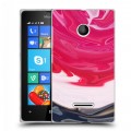 Дизайнерский пластиковый чехол для Microsoft Lumia 435 Цветные агаты