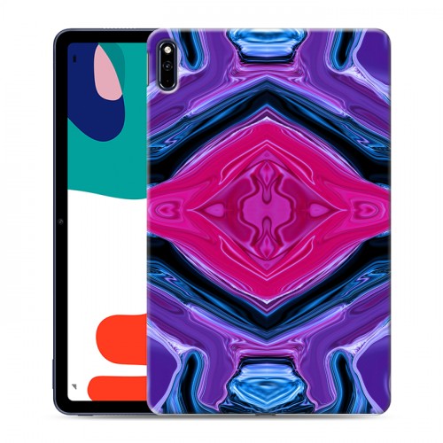 Дизайнерский силиконовый с усиленными углами чехол для Huawei MatePad Цветные агаты