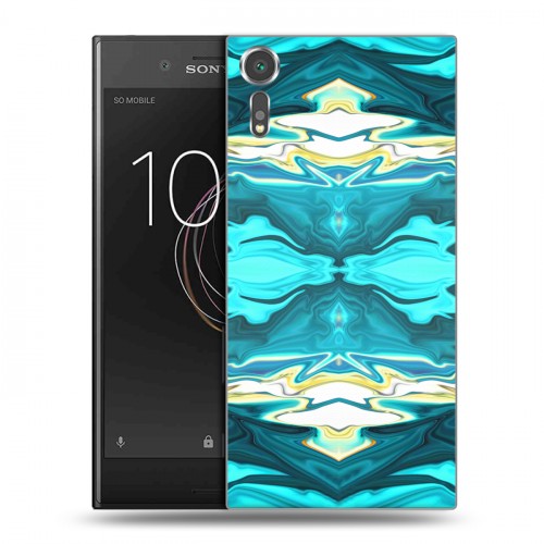 Дизайнерский пластиковый чехол для Sony Xperia XZs Цветные агаты