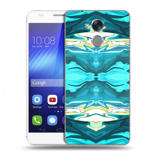 Дизайнерский пластиковый чехол для Huawei Honor 6C Цветные агаты