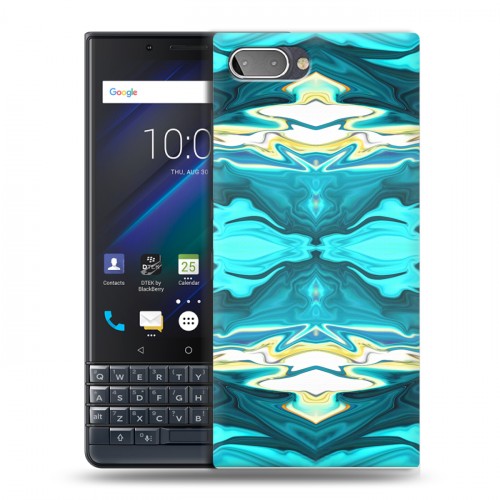 Дизайнерский пластиковый чехол для BlackBerry KEY2 LE Цветные агаты
