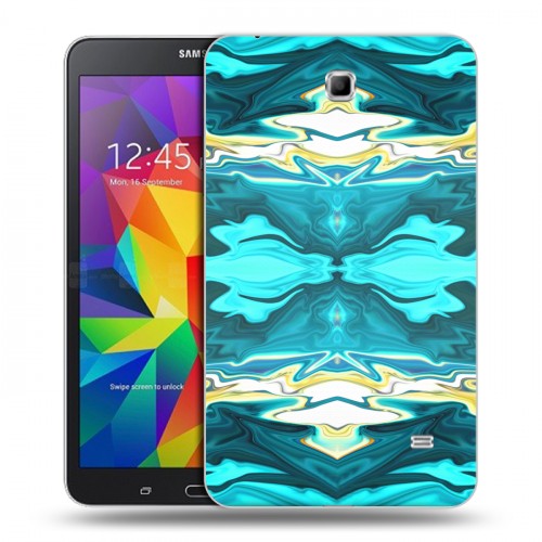 Дизайнерский силиконовый чехол для Samsung GALAXY Tab 4 7.0 Цветные агаты