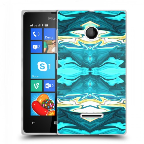 Дизайнерский пластиковый чехол для Microsoft Lumia 435 Цветные агаты