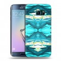 Дизайнерский пластиковый чехол для Samsung Galaxy S6 Edge Цветные агаты