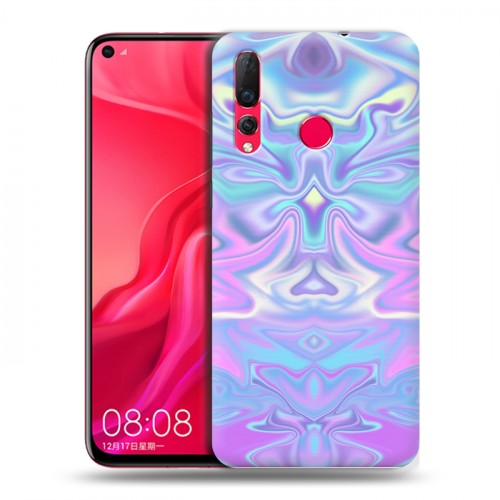 Дизайнерский пластиковый чехол для Huawei Nova 4 Цветные агаты