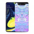 Дизайнерский пластиковый чехол для Samsung Galaxy A80 Цветные агаты