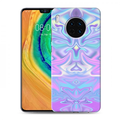 Дизайнерский пластиковый чехол для Huawei Mate 30 Цветные агаты