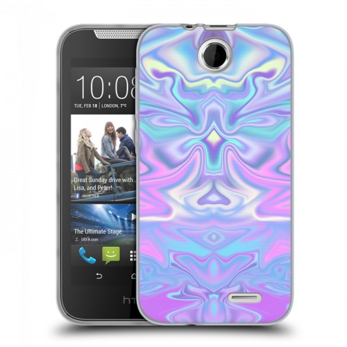 Дизайнерский силиконовый чехол для HTC Desire 310 Цветные агаты