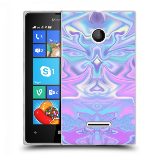 Дизайнерский пластиковый чехол для Microsoft Lumia 435 Цветные агаты