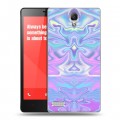 Дизайнерский пластиковый чехол для Xiaomi RedMi Note Цветные агаты