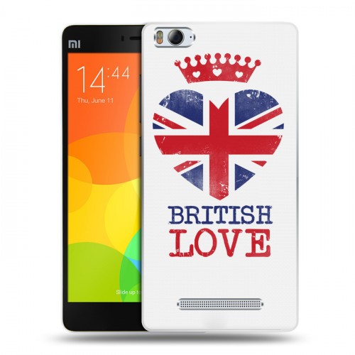 Дизайнерский пластиковый чехол для Xiaomi Mi4i British love