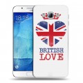 Дизайнерский пластиковый чехол для Samsung Galaxy A8 British love