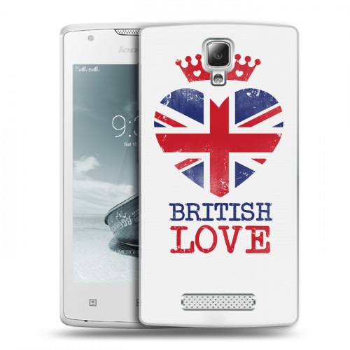 Дизайнерский пластиковый чехол для Lenovo A1000 British love