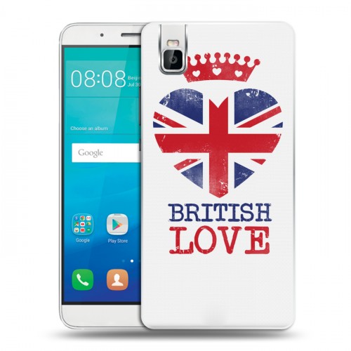 Дизайнерский пластиковый чехол для Huawei ShotX British love