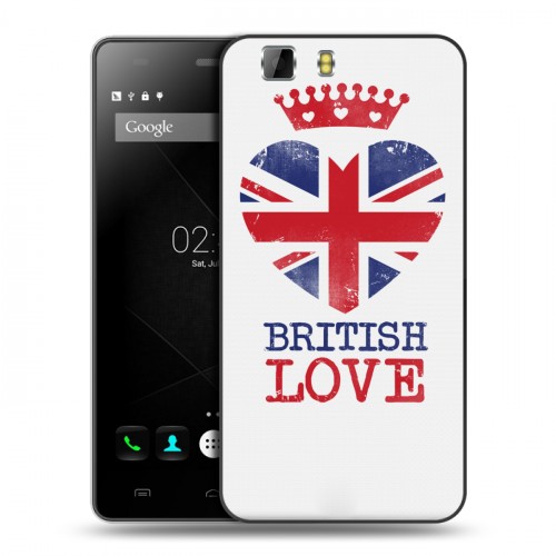 Дизайнерский пластиковый чехол для Doogee X5 British love