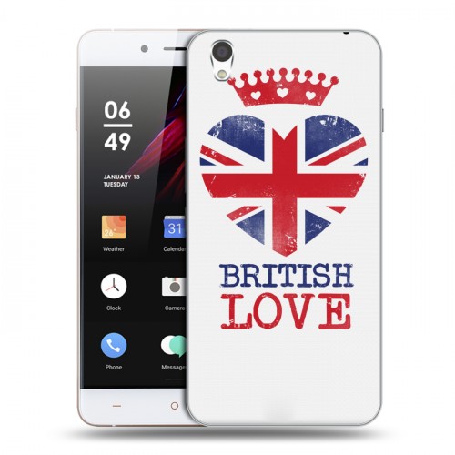 Дизайнерский пластиковый чехол для OnePlus X British love