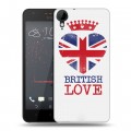 Дизайнерский пластиковый чехол для HTC Desire 825 British love