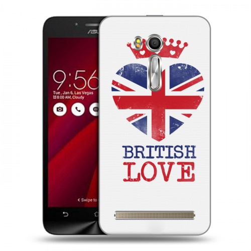 Дизайнерский силиконовый чехол для ASUS Zenfone Go 5.5 British love