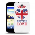 Дизайнерский пластиковый чехол для ZTE Blade A510 British love