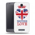 Дизайнерский силиконовый чехол для ZTE Blade L5 British love