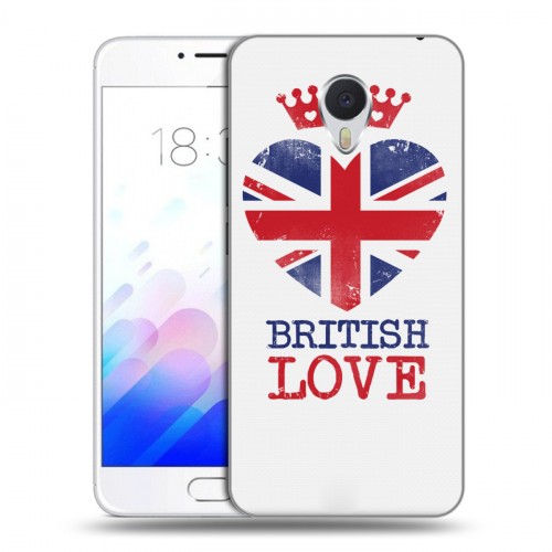 Дизайнерский пластиковый чехол для Meizu M3E British love