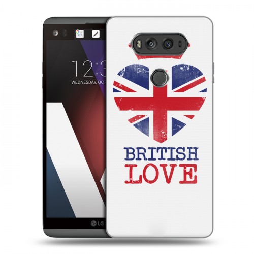 Дизайнерский пластиковый чехол для LG V20 British love