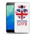 Дизайнерский пластиковый чехол для Meizu M5 British love