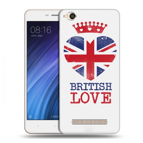 Дизайнерский пластиковый чехол для Xiaomi RedMi 4A British love