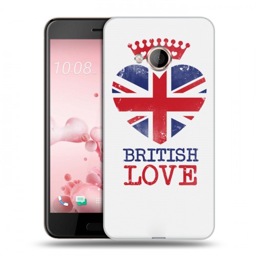 Дизайнерский силиконовый чехол для HTC U Play British love