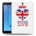 Дизайнерский силиконовый чехол для Samsung Galaxy Tab S3 British love