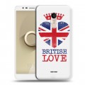 Дизайнерский пластиковый чехол для Alcatel 3C British love