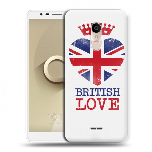 Дизайнерский пластиковый чехол для Alcatel 3C British love