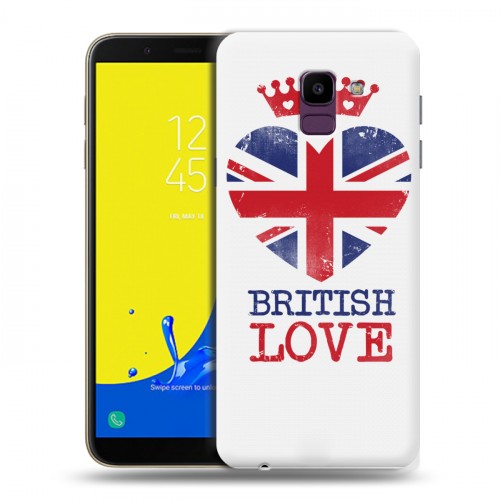 Дизайнерский пластиковый чехол для Samsung Galaxy J6 British love