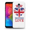 Дизайнерский пластиковый чехол для LG Q7 British love