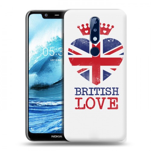 Дизайнерский силиконовый чехол для Nokia 5.1 Plus British love