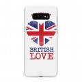Дизайнерский пластиковый чехол для Samsung Galaxy S10 Plus British love