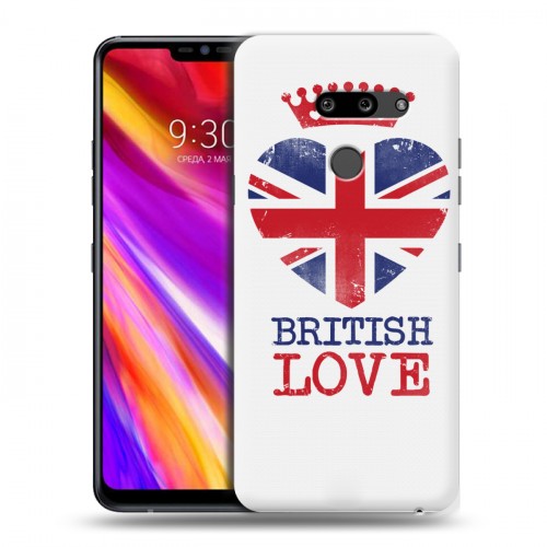 Дизайнерский пластиковый чехол для LG G8 ThinQ British love