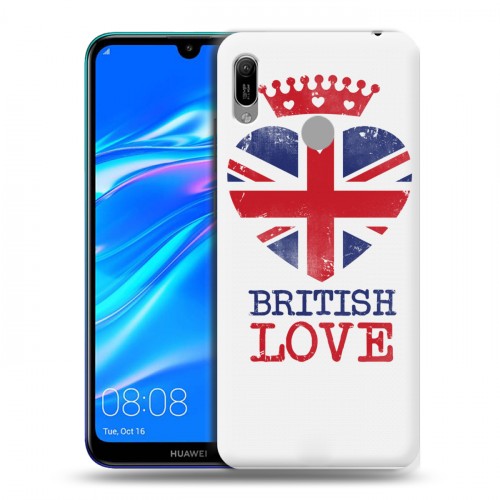 Дизайнерский пластиковый чехол для Huawei Y6 (2019) British love