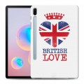 Дизайнерский силиконовый чехол для Samsung Galaxy Tab S6 British love