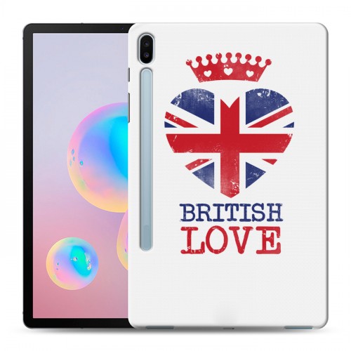 Дизайнерский силиконовый чехол для Samsung Galaxy Tab S6 British love