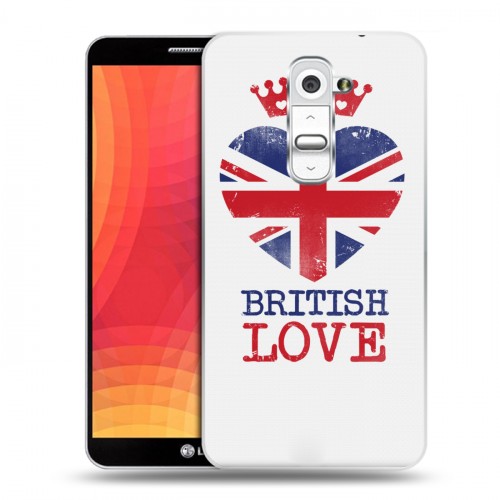 Дизайнерский пластиковый чехол для LG Optimus G2 British love