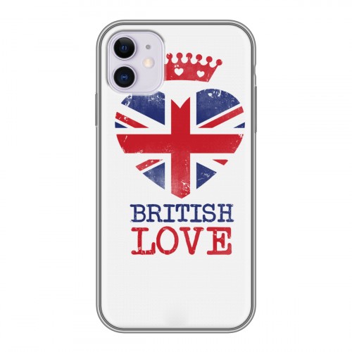 Дизайнерский силиконовый чехол для Iphone 11 British love