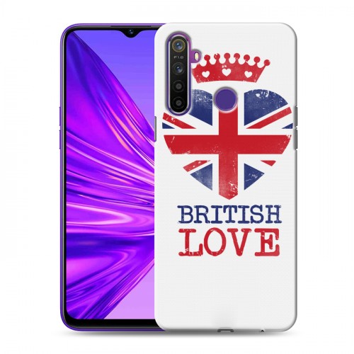 Дизайнерский силиконовый чехол для Realme 5 British love